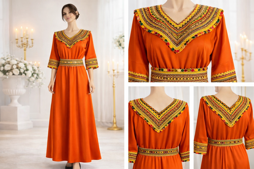 robe oriental brodée - modele Zahra