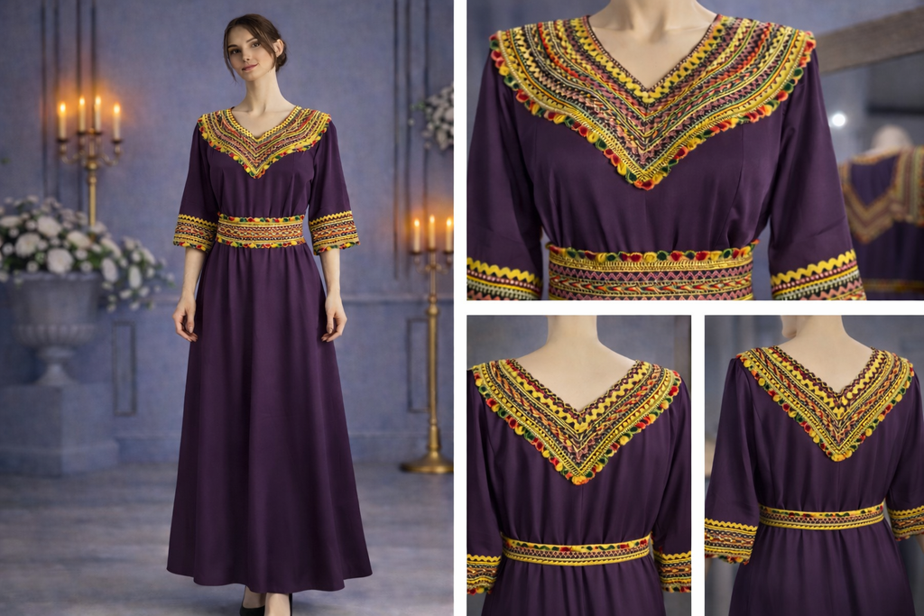 robe oriental brodée - modele Zahra