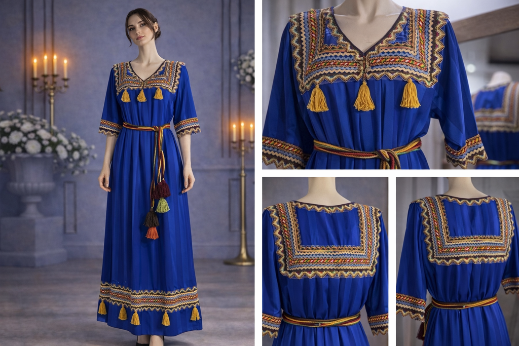 Robe orientale brodée – Modèle Amira